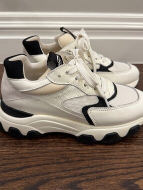 Hogan Hyperactive Black and White Sneakers Size 37